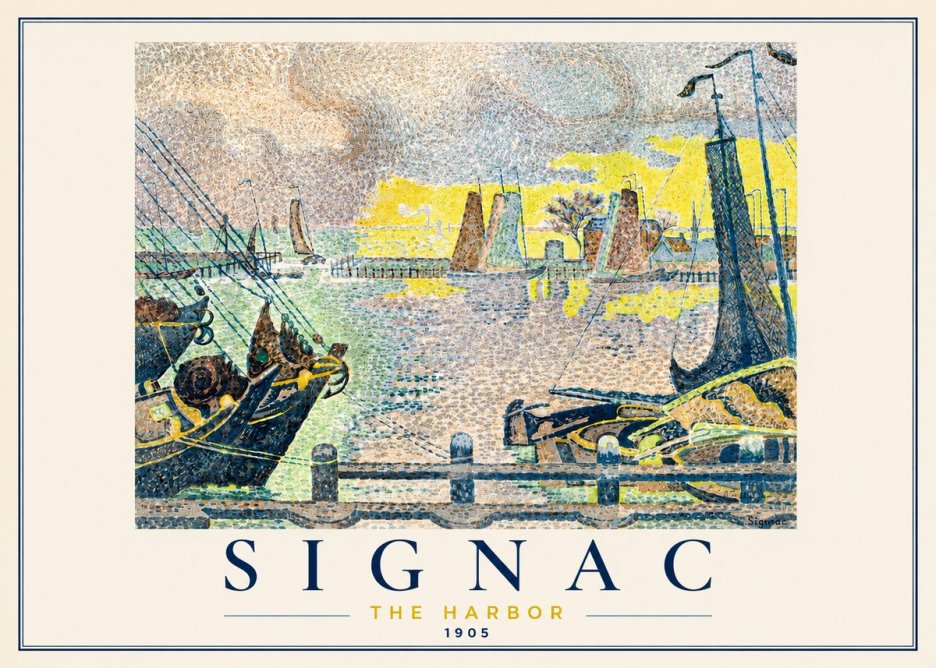 Signac The Harbor III No3 - Poster