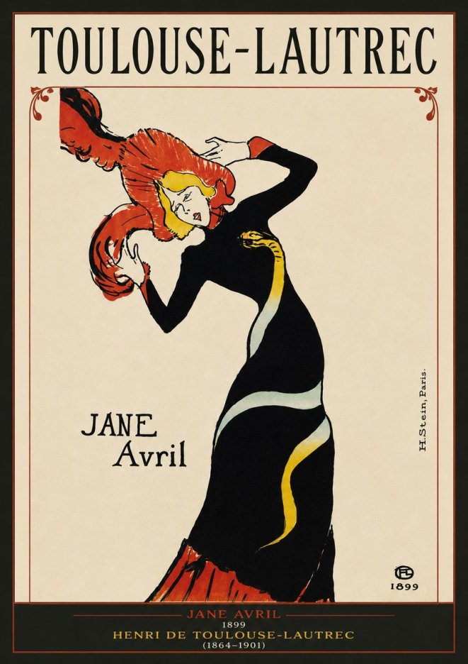 Toulouse-Lautrec Jane Avril I No4 - Poster