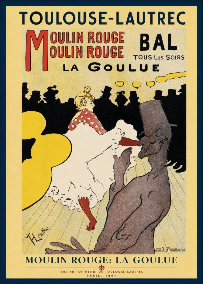 Toulouse-Lautrec Moulin Rouge: La Goulue No2 - Poster