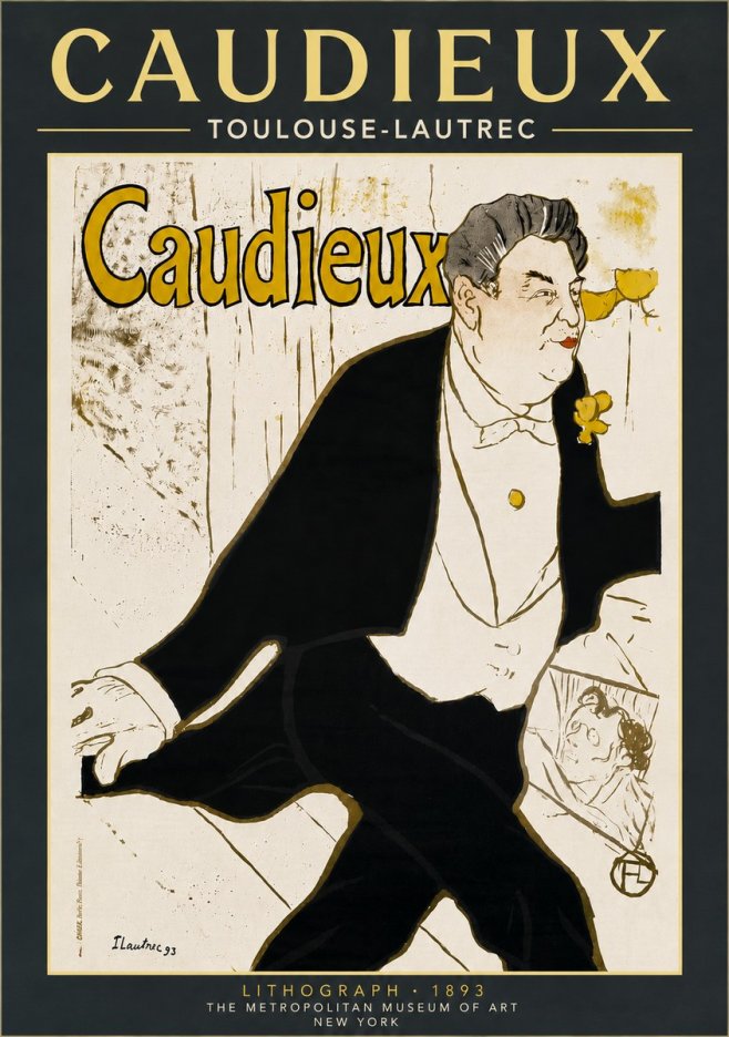 Toulouse-Lautrec Caudieux No6 - Poster
