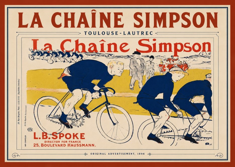 Toulouse-Lautrec La Chaîne Simpson No6 - Poster