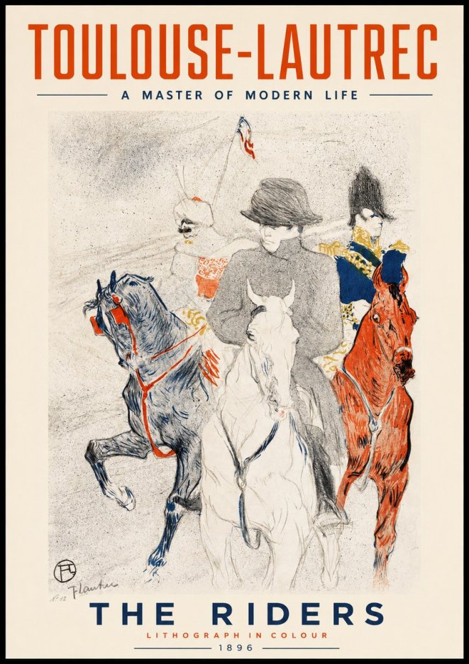 Toulouse-Lautrec The Riders No2 - Poster