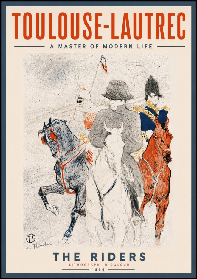 Toulouse-Lautrec The Riders No6 - Poster