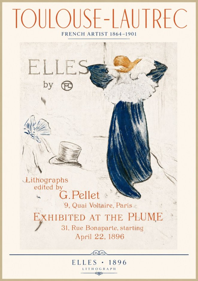 Toulouse-Lautrec Elles No4 - Poster