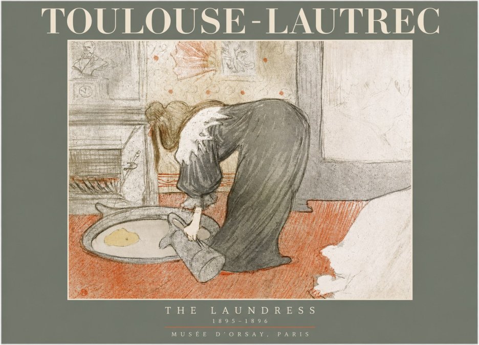 Toulouse-Lautrec The Laundress No2 - Poster