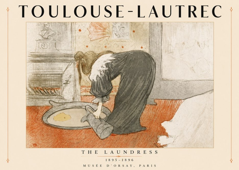 Toulouse-Lautrec The Laundress No4 - Poster