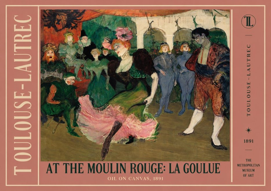 Toulouse-Lautrec At the Moulin Rouge: La Goulue No2 - Poster