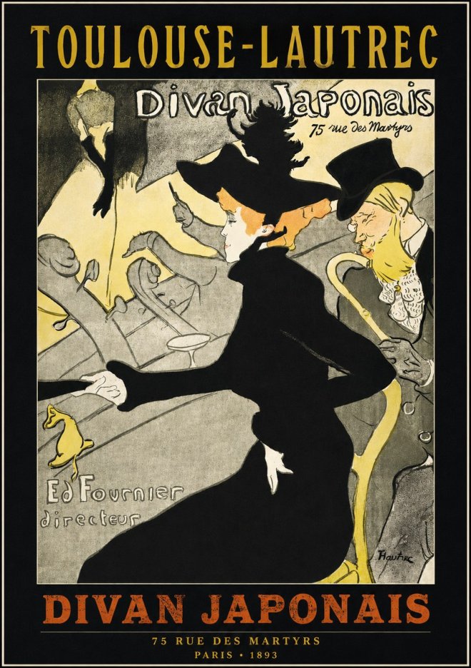 Toulouse-Lautrec Divan Japonais No2 - Poster