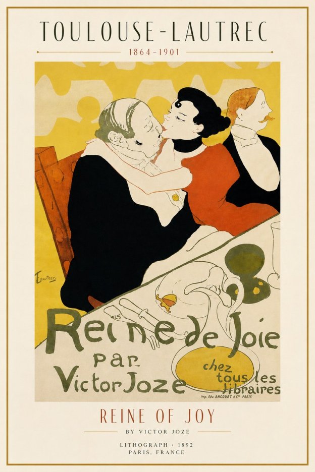 Toulouse-Lautrec Reine De Joie II No3 - Poster