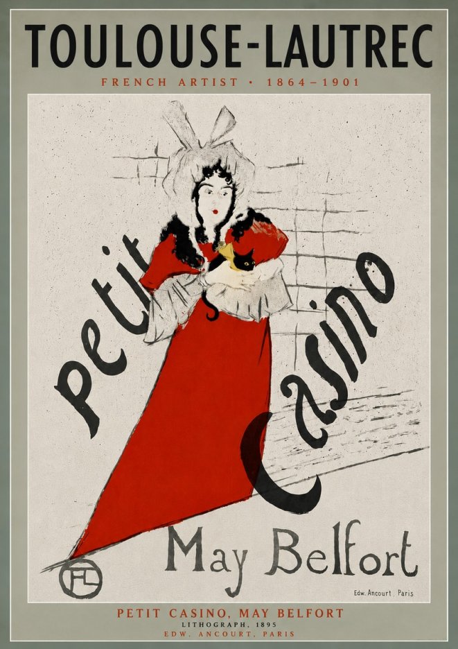 Toulouse-Lautrec Petit Casino, May Belfort No5 - Poster