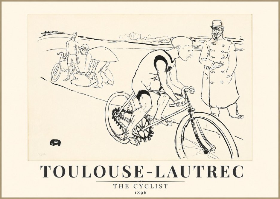 Toulouse-Lautrec The Cyclist No1 - Poster