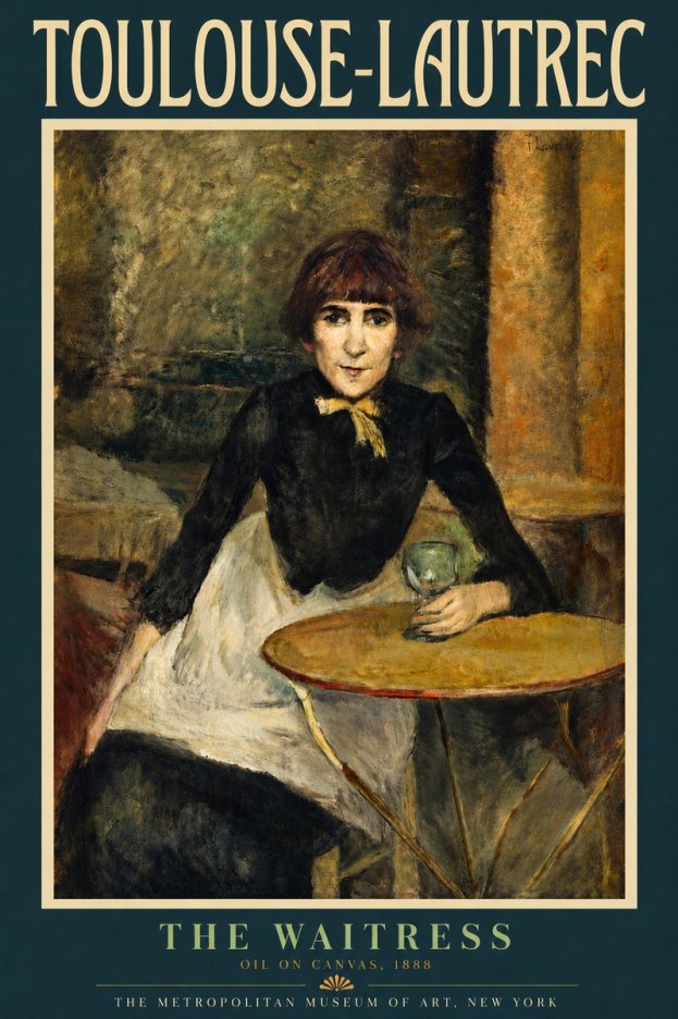 Toulouse-Lautrec The Waitress No4 - Poster
