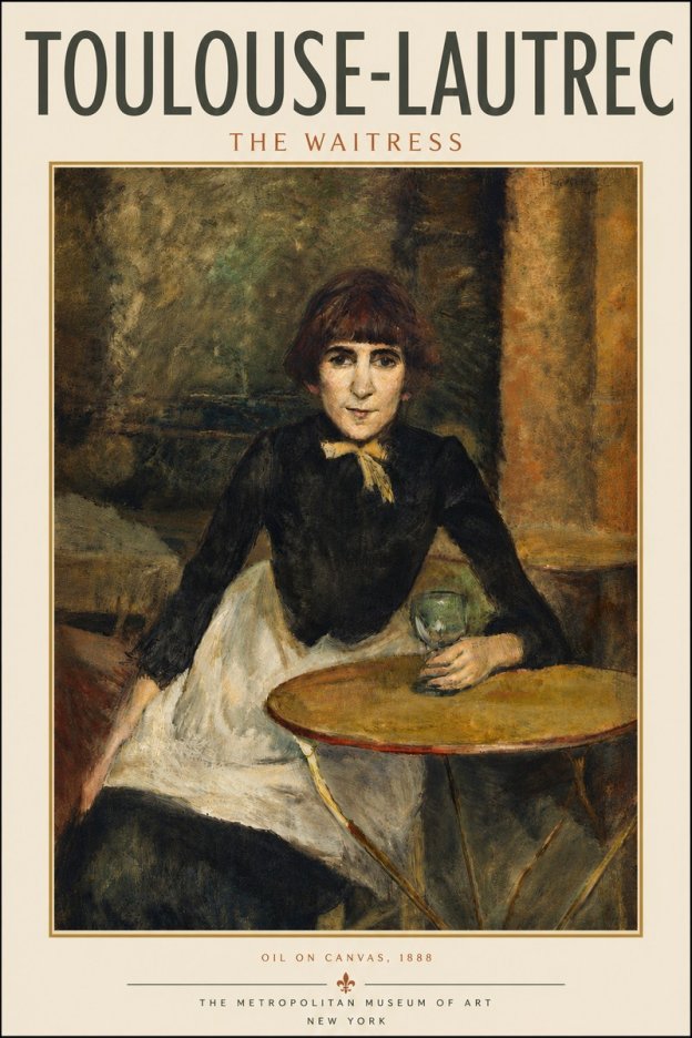 Toulouse-Lautrec The Waitress No5 - Poster