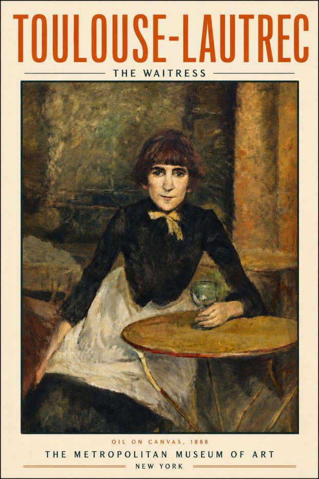Toulouse-Lautrec The Waitress No6 - Poster