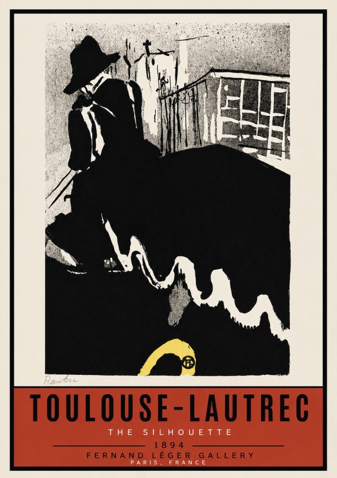 Toulouse-Lautrec The Silhouette No3 - Poster