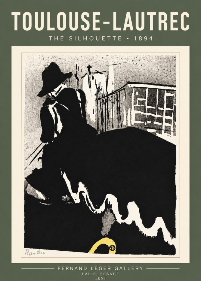 Toulouse-Lautrec The Silhouette No4 - Poster