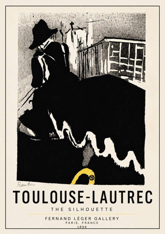 Toulouse-Lautrec The Silhouette No5 - Poster
