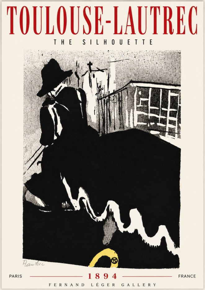 Toulouse-Lautrec The Silhouette No6 - Poster