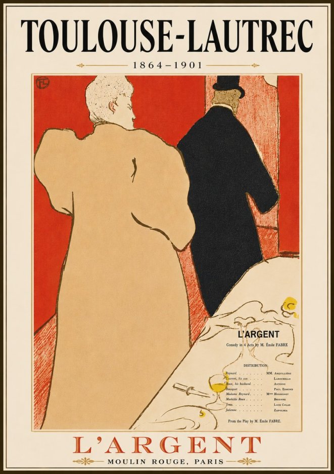 Toulouse-Lautrec L'argent No6 - Poster