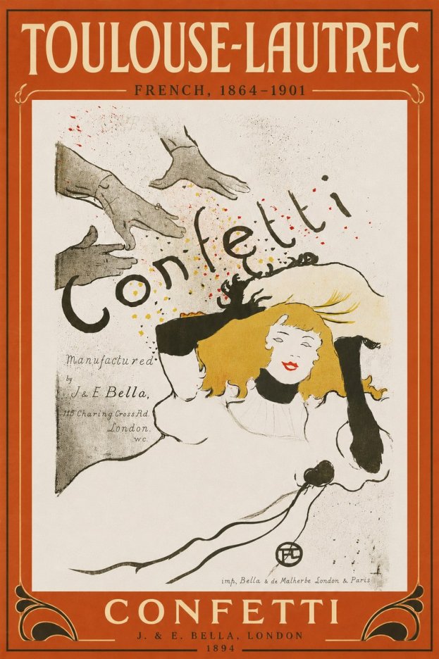 Toulouse-Lautrec Confetti No6 - Poster