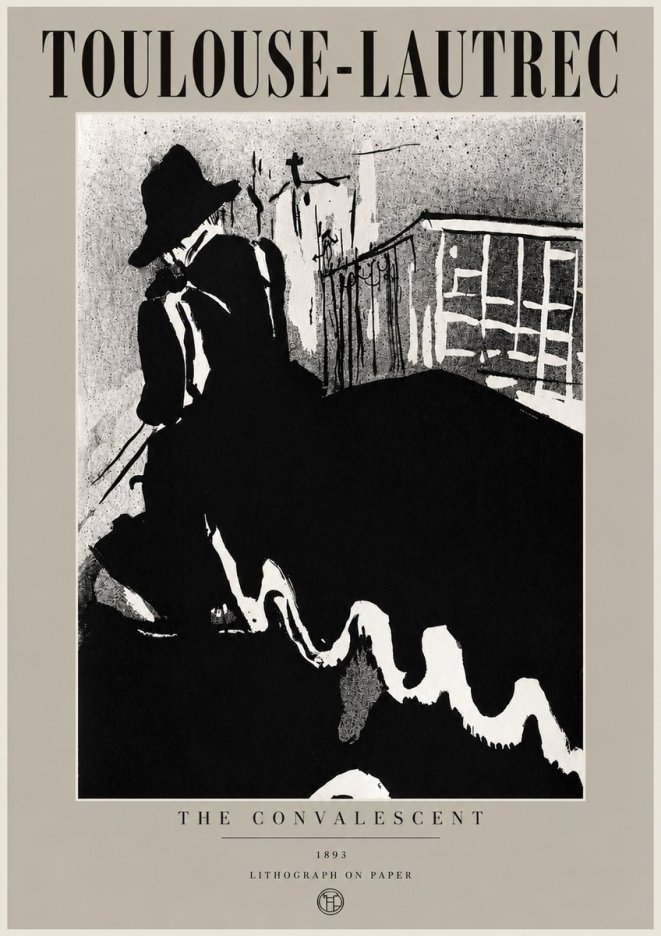Toulouse-Lautrec The Convalescent No6 - Poster