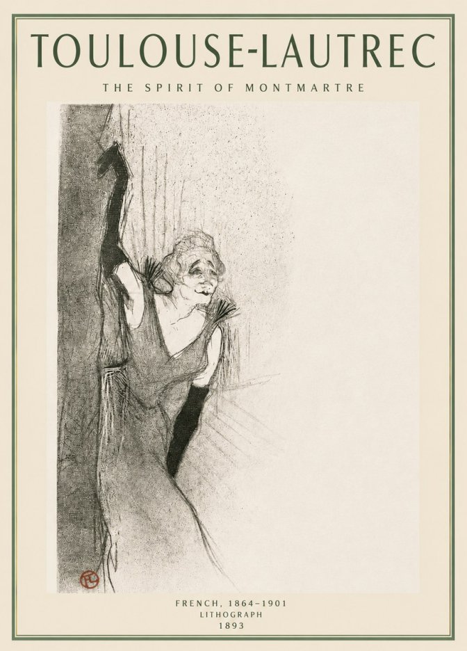 Toulouse-Lautrec The Spirit of Montmartre No3 - Poster