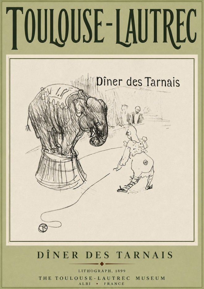 Toulouse-Lautrec Dîner Des Tarnais No3 - Poster