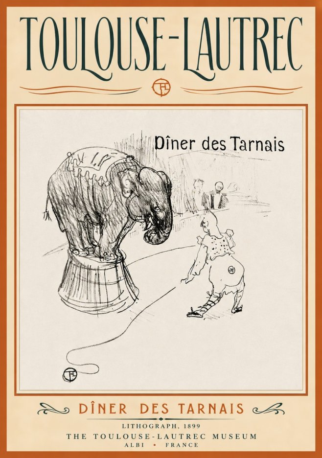 Toulouse-Lautrec Dîner Des Tarnais No4 - Poster