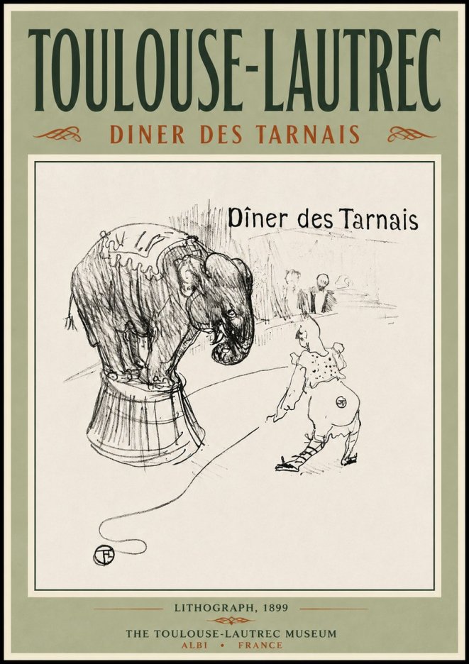 Toulouse-Lautrec Dîner Des Tarnais No5 - Poster