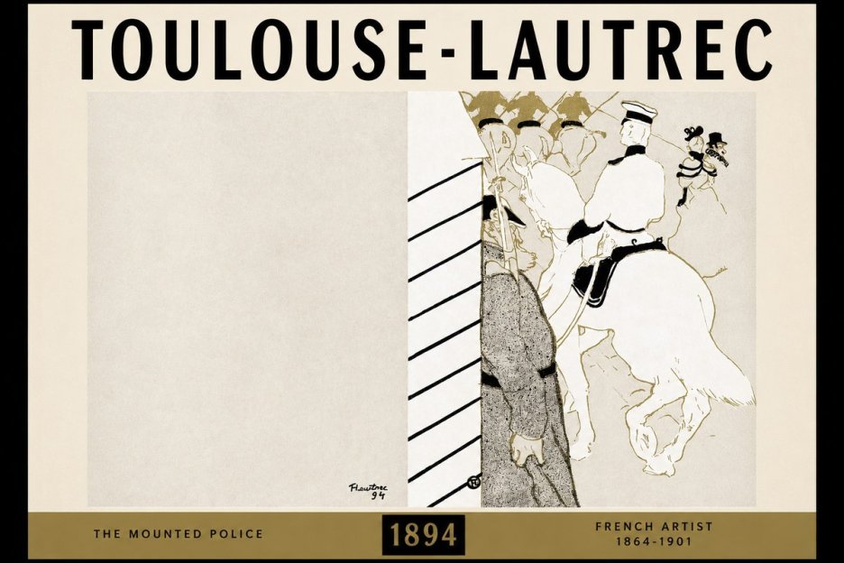 Toulouse-Lautrec The Mounted Police No2 - Poster