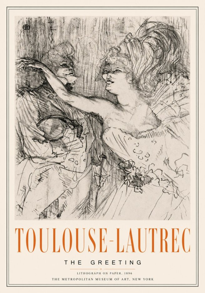 Toulouse-Lautrec The Greeting No6 - Poster