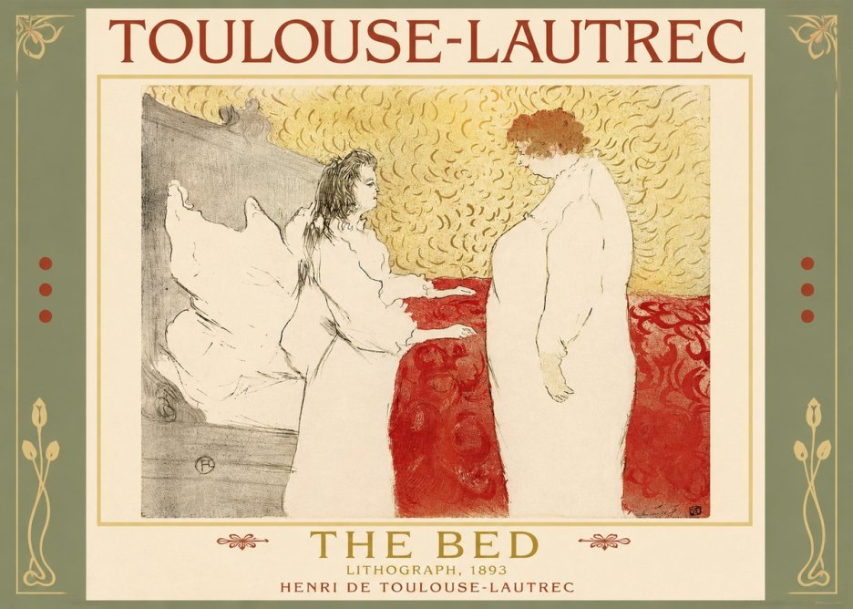 Toulouse-Lautrec The Bed No2 - Poster