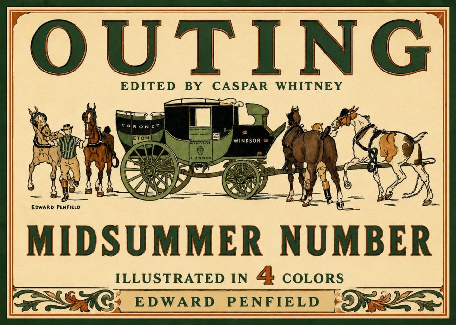 Edward Penfield Outing - Midsummer Number No6 - Poster