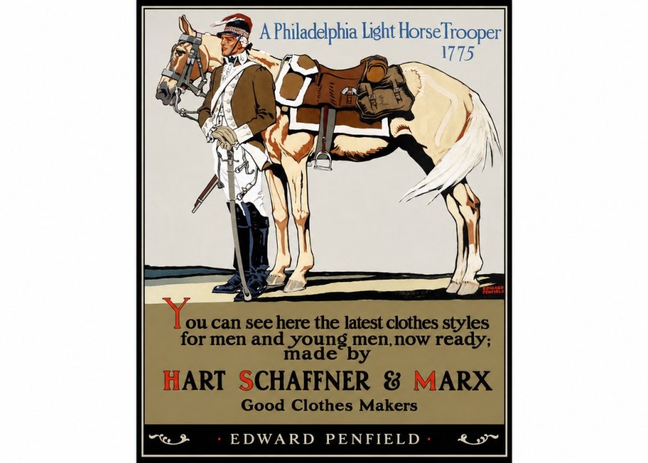 Edward Penfield A Philadelphia Light Horse Trooper 1775 No1 - Poster