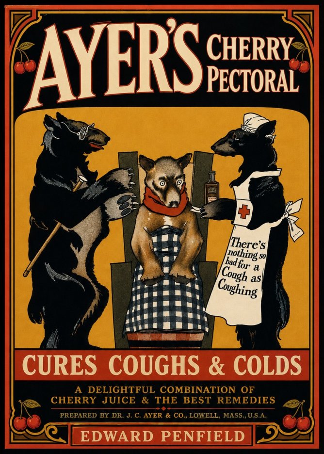 Edward Penfield Ayer's Cherry Pectoral No5 - Poster