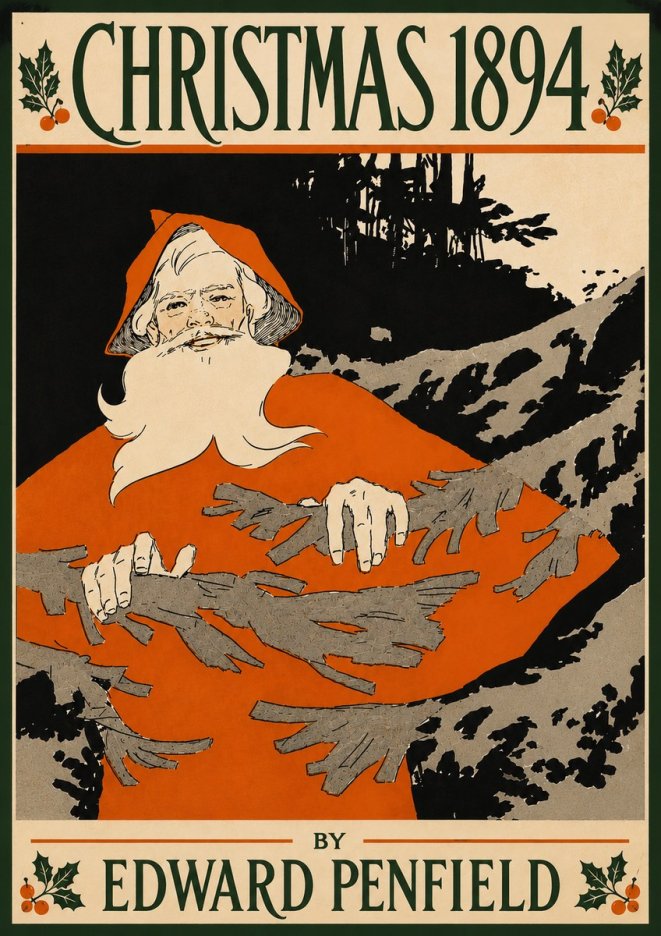 Edward Penfield Christmas 1894 No6 - Poster