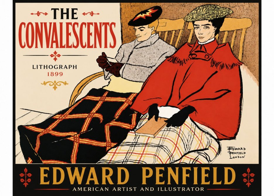 Edward Penfield The Convalescents No6 - Poster