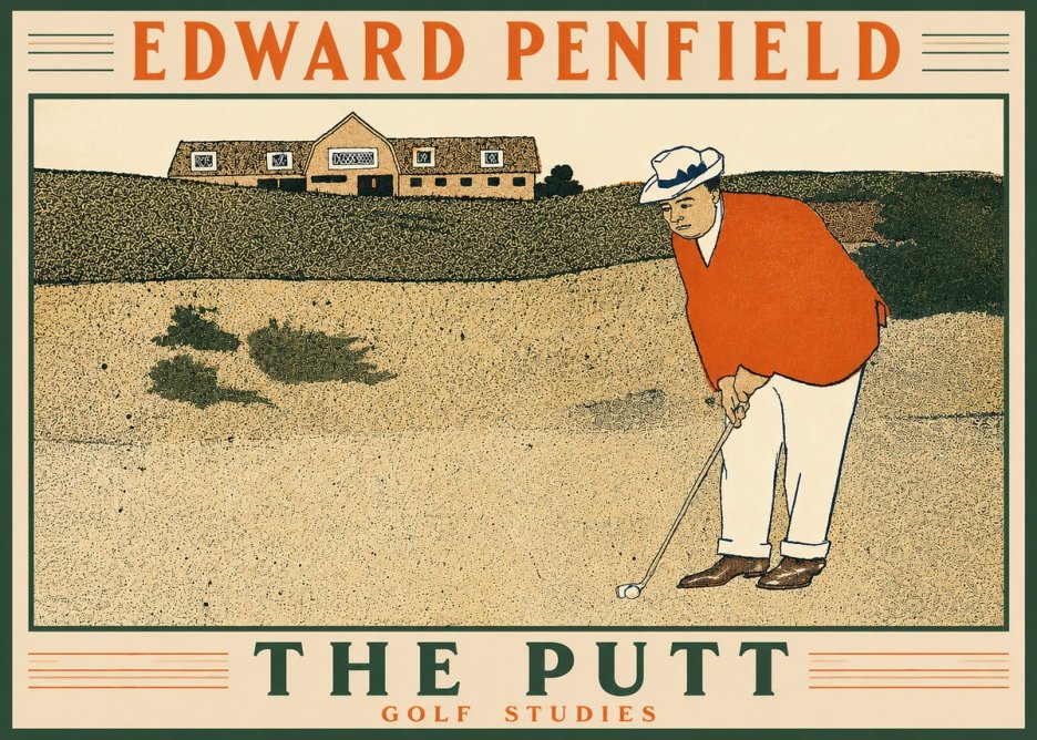 Edward Penfield The Putt No2 - Poster