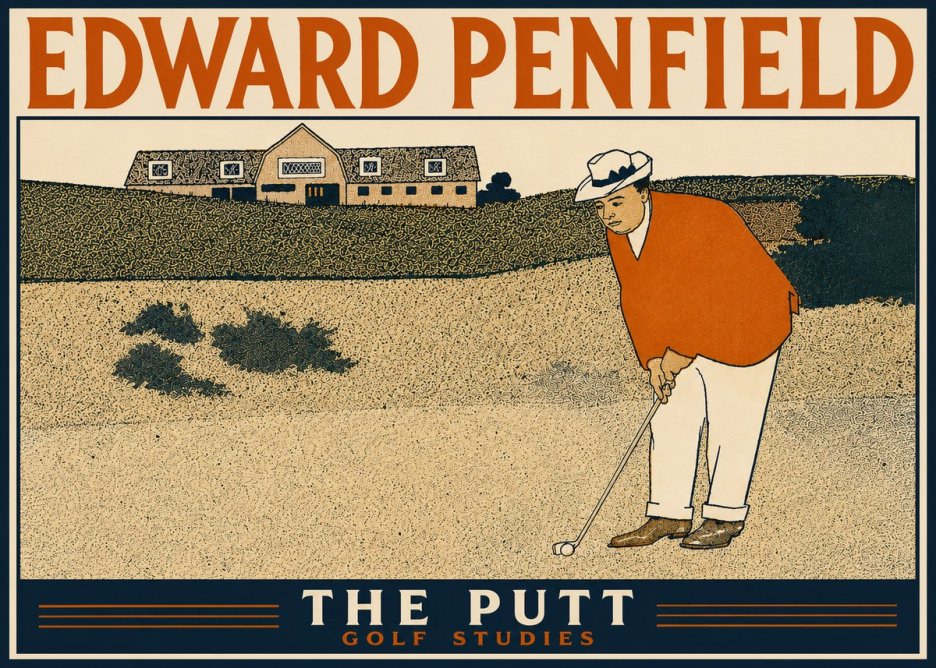 Edward Penfield The Putt No5 - Poster