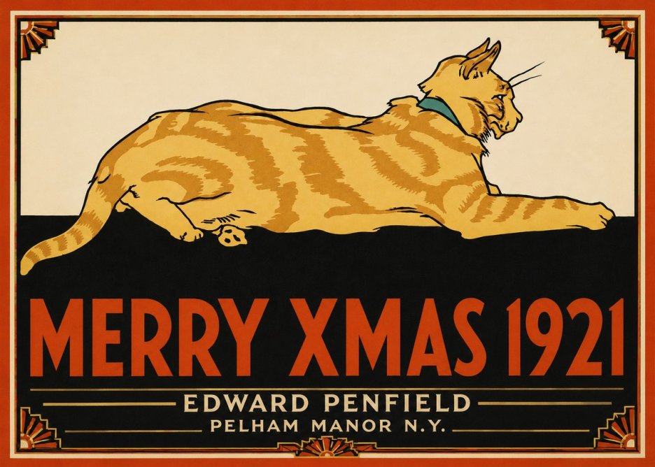 Edward Penfield Merry Xmas 1921 No5 - Poster