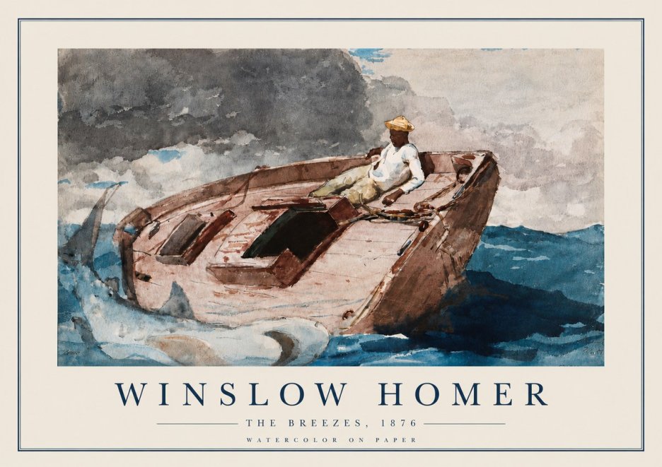 Winslow Homer The Breezes No3 - Poster