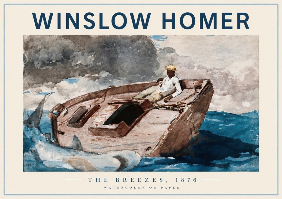 Winslow Homer The Breezes No5 - Poster