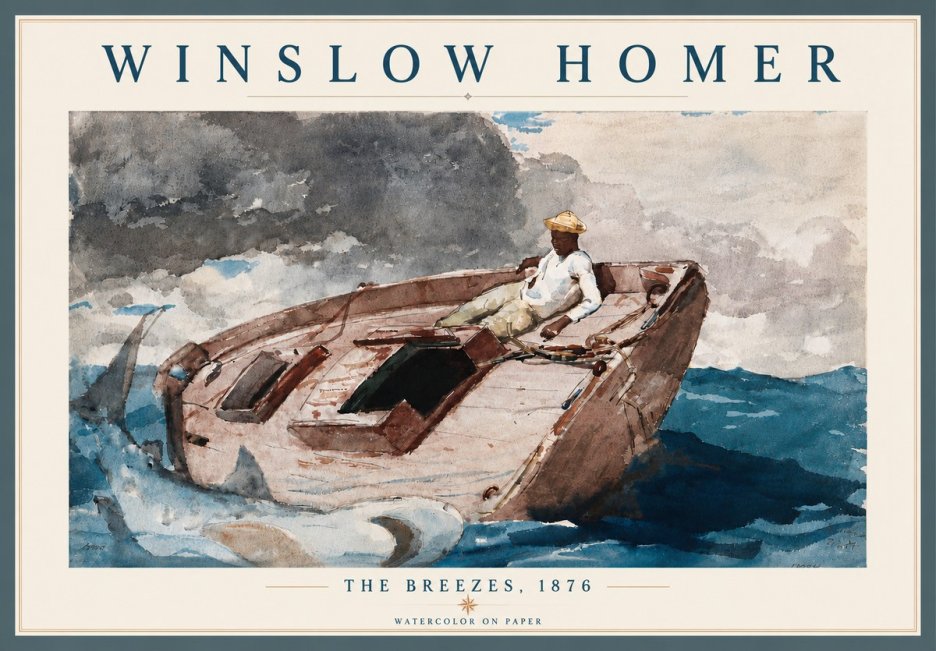 Winslow Homer The Breezes No6 - Poster
