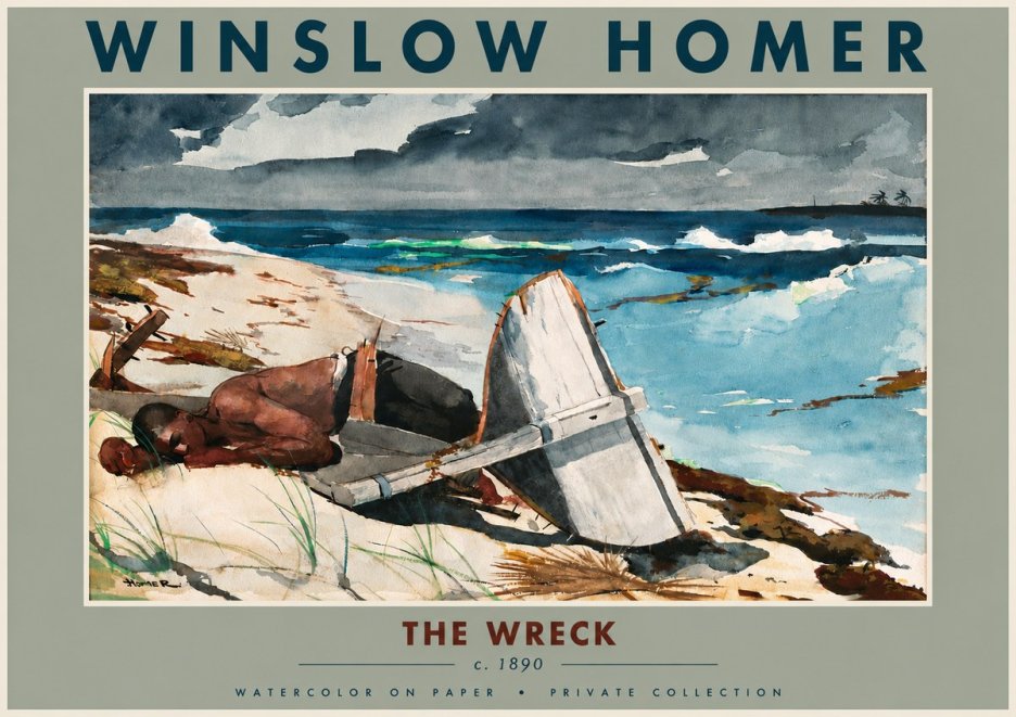 Winslow Homer The Wreck No4 - Poster