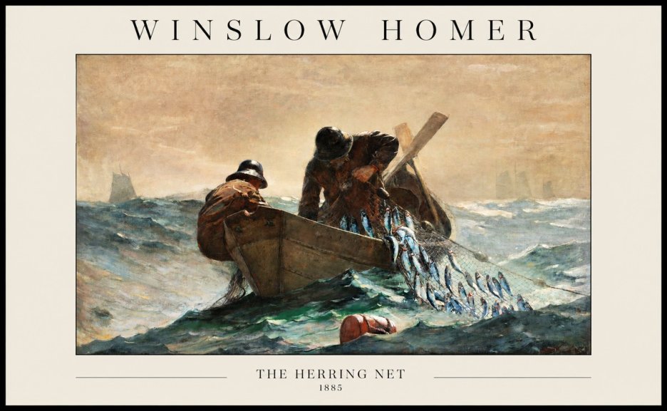 Winslow Homer The Herring Net I No1 - Poster