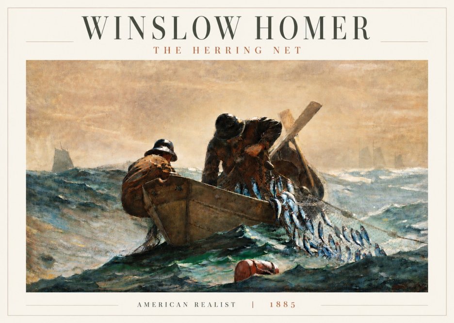 Winslow Homer The Herring Net I No4 - Poster