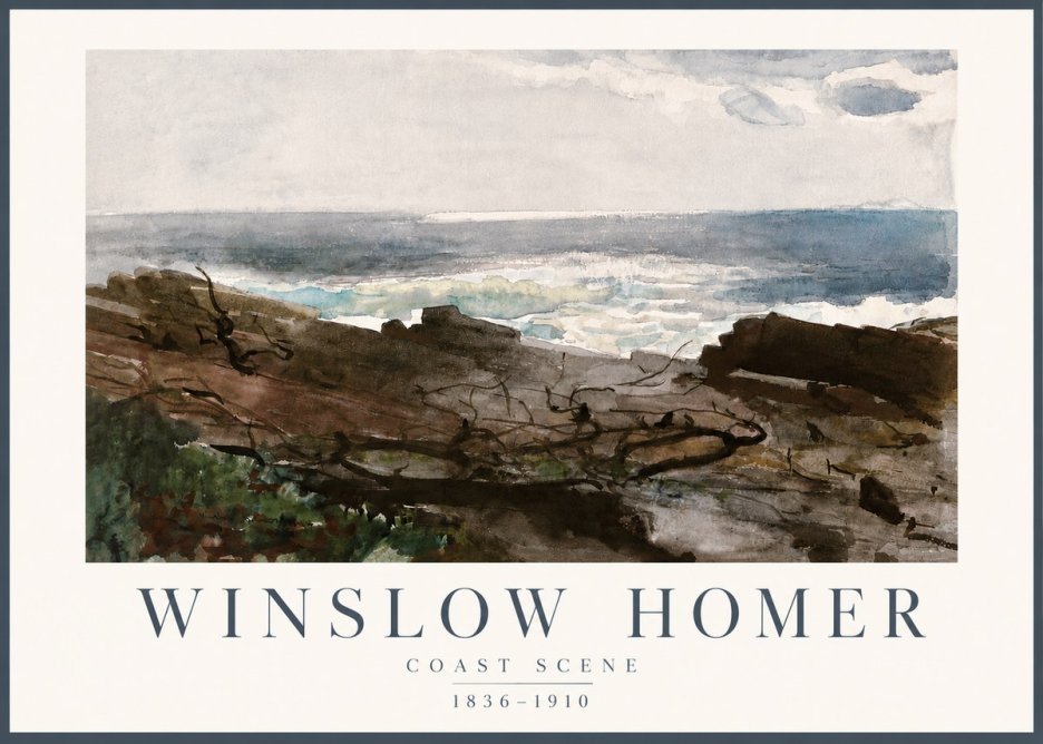 Winslow Homer Coast Scene No4 - Poster
