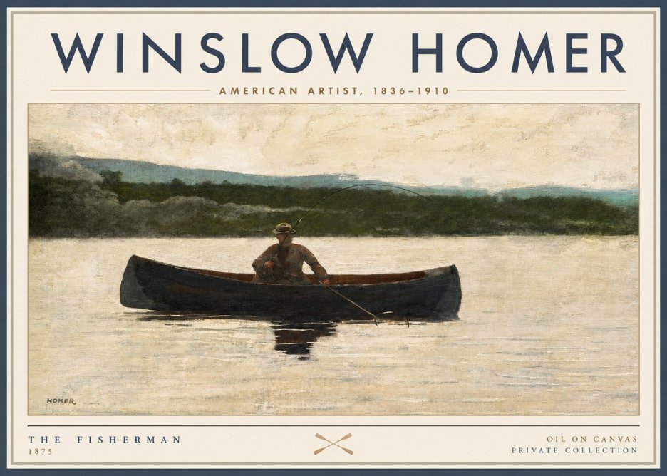 Winslow Homer The Fisherman No2 - Poster