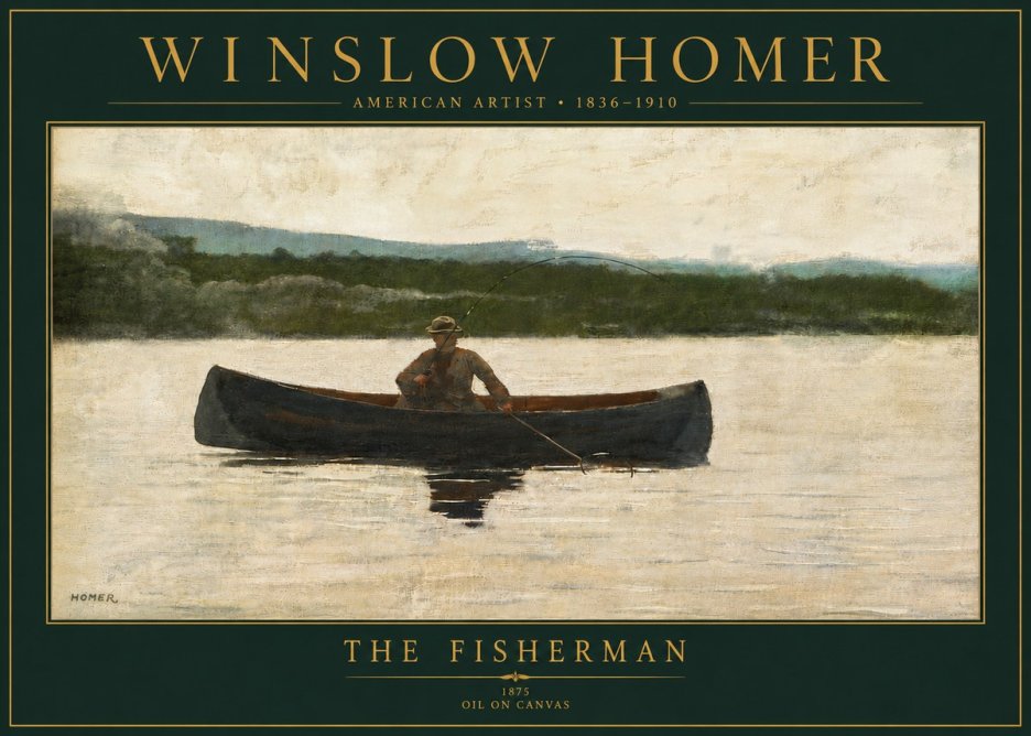 Winslow Homer The Fisherman No5 - Poster