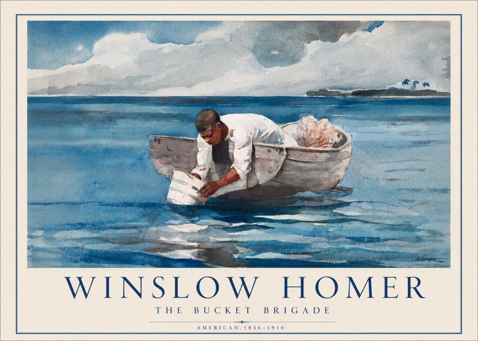 Winslow Homer The Bucket Brigade No5 - Poster